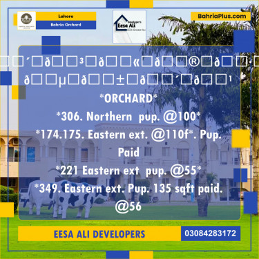 Residential Plot for Sale in Bahria Orchard, Lahore - (BP-119695)