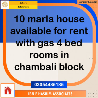 Residential House for Rent in Bahria Town, Lahore - (BP-119739)