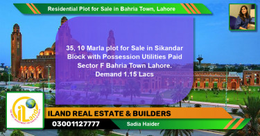 Residential Plot for Sale in Bahria Town, Lahore - (BP-119781)