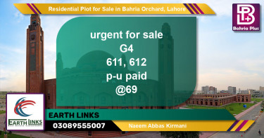 Residential Plot for Sale in Bahria Orchard, Lahore - (BP-119799)