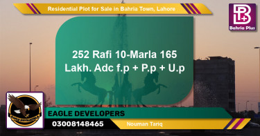 Residential Plot for Sale in Bahria Town, Lahore - (BP-119808)