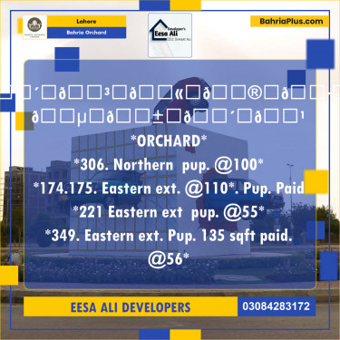 Residential Plot for Sale in Bahria Orchard, Lahore - (BP-119864)