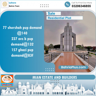 Residential Plot for Sale in Bahria Town, Lahore - (BP-119967)