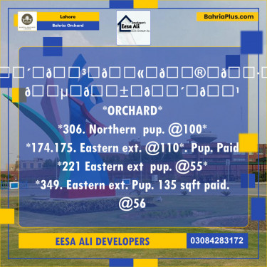 Residential Plot for Sale in Bahria Orchard, Lahore - (BP-119975)