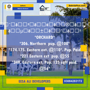 Residential Plot for Sale in Bahria Orchard, Lahore - (BP-119976)