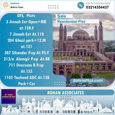 Residential Plot for Sale in Sector E - Jinnah Ext. Block -  Bahria Town, Lahore - (BP-119993)