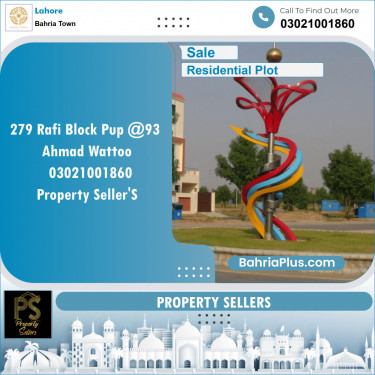 Residential Plot for Sale in Bahria Town, Lahore - (BP-120032)