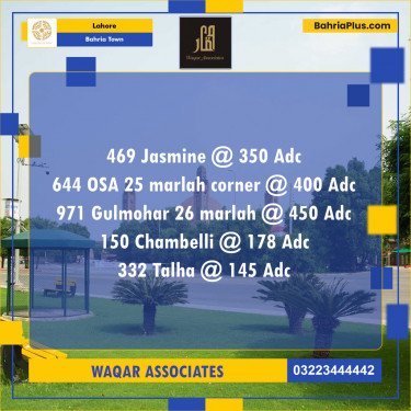 Residential Plot for Sale in Bahria Town, Lahore - (BP-120053)