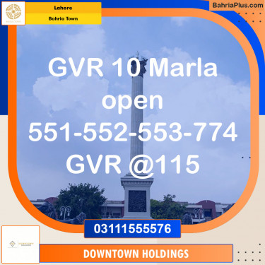 Residential Plot for Sale in Bahria Town, Lahore - (BP-120127)