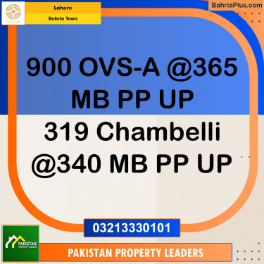 Residential Plot for Sale in Bahria Town, Lahore - (BP-120128)