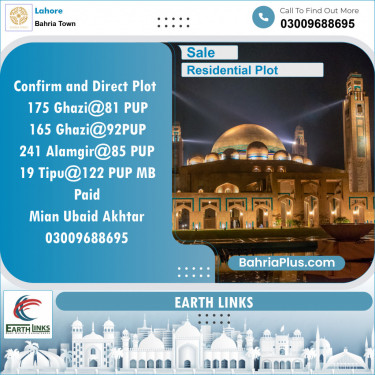 Residential Plot for Sale in Sector F - Ghazi Block -  Bahria Town, Lahore - (BP-120296)