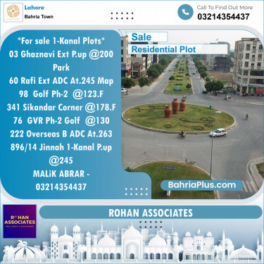 Residential Plot for Sale in Sector F - Ghaznavi Ext. Block -  Bahria Town, Lahore - (BP-120363)