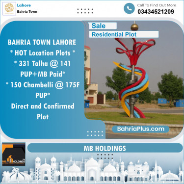 Residential Plot for Sale in Bahria Town, Lahore - (BP-120422)