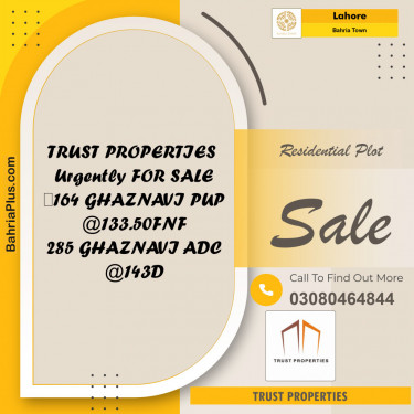 Residential Plot for Sale in Bahria Town, Lahore - (BP-120524)