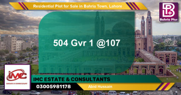 Residential Plot for Sale in Bahria Town, Lahore - (BP-120641)