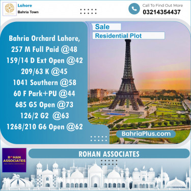 Residential Plot for Sale in Bahria Town, Lahore - (BP-120733)