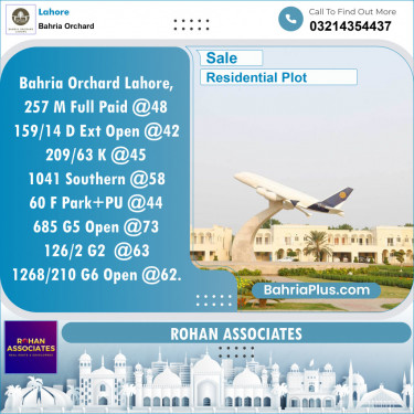 Residential Plot for Sale in Bahria Orchard, Lahore - (BP-120734)