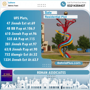 Residential Plot for Sale in Sector E - Jinnah Ext. Block -  Bahria Town, Lahore - (BP-120753)