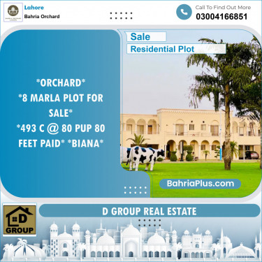 Residential Plot for Sale in Bahria Orchard, Lahore - (BP-120762)