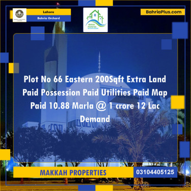 Residential Plot for Sale in Bahria Orchard, Lahore - (BP-120768)