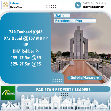 Residential Plot for Sale in Bahria Town, Lahore - (BP-120803)