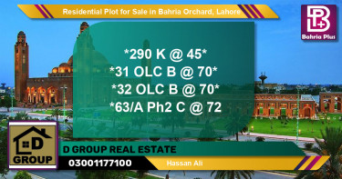 Residential Plot for Sale in Phase 2 - K Block -  Bahria Orchard, Lahore - (BP-120943)
