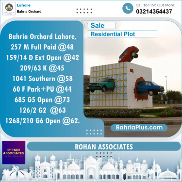 Residential Plot for Sale in Bahria Orchard, Lahore - (BP-120993)