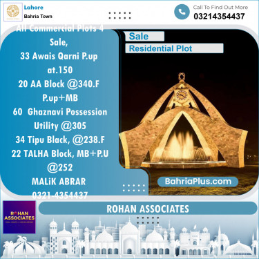 Residential Plot for Sale in Bahria Town, Lahore - (BP-121013)