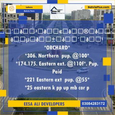 Commercial Plot for Sale in Bahria Town, Lahore - (BP-121126)