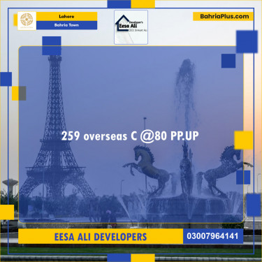 Residential Plot for Sale in Overseas C -  Bahria Town, Lahore - (BP-121210)