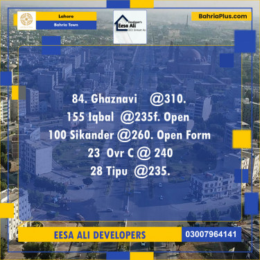 Commercial Plot for Sale in Sector F - Ghaznavi Block -  Bahria Town, Lahore - (BP-121215)