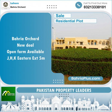 Residential Plot for Sale in Bahria Orchard, Lahore - (BP-121278)