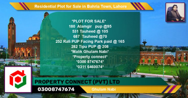 Residential Plot for Sale in Sector F - Alamgir Block -  Bahria Town, Lahore - (BP-121283)
