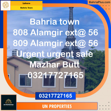 Residential Plot for Sale in Sector F - Alamgir Block -  Bahria Town, Lahore - (BP-121342)