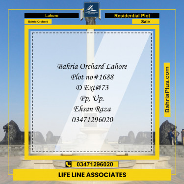 Residential Plot for Sale in Bahria Orchard, Lahore - (BP-121479)