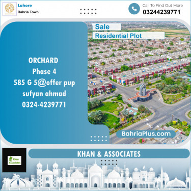 Residential Plot for Sale in Bahria Town, Lahore - (BP-121496)