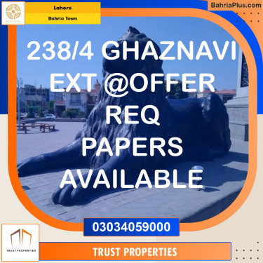 Residential Plot for Sale in Sector F - Ghaznavi Ext. Block -  Bahria Town, Lahore - (BP-121503)