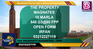 Residential Plot for Sale in Phase 4 - G3 Block -  Bahria Orchard, Lahore - (BP-121542)