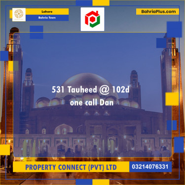 Residential Plot for Sale in Sector F - Tauheed Block -  Bahria Town, Lahore - (BP-121587)