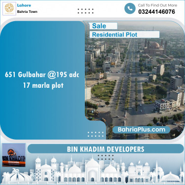 Residential Plot for Sale in Bahria Town, Lahore - (BP-121603)