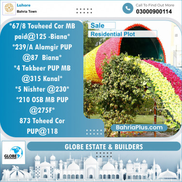 Residential Plot for Sale in Bahria Town, Lahore - (BP-121726)