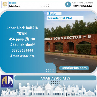 Residential Plot for Sale in Bahria Town, Lahore - (BP-121775)