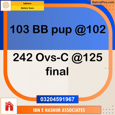 Residential Plot for Sale in Bahria Town, Lahore - (BP-121781)