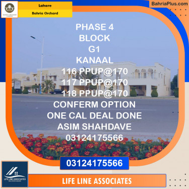 Residential Plot for Sale in Bahria Orchard, Lahore - (BP-121792)
