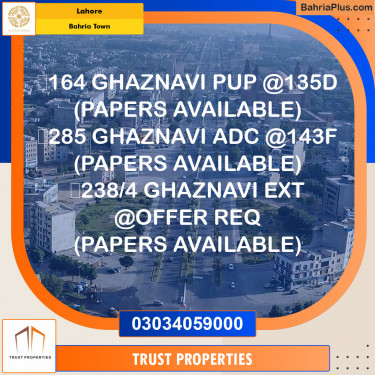 Residential Plot for Sale in Sector F - Ghaznavi Block -  Bahria Town, Lahore - (BP-121898)