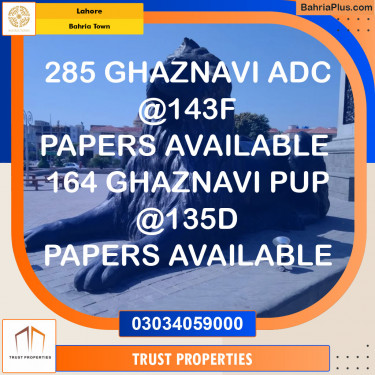 Residential Plot for Sale in Sector F - Ghaznavi Block -  Bahria Town, Lahore - (BP-121901)