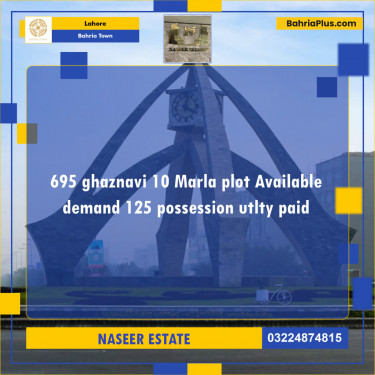 Residential Plot for Sale in Sector F - Ghaznavi Block -  Bahria Town, Lahore - (BP-121914)