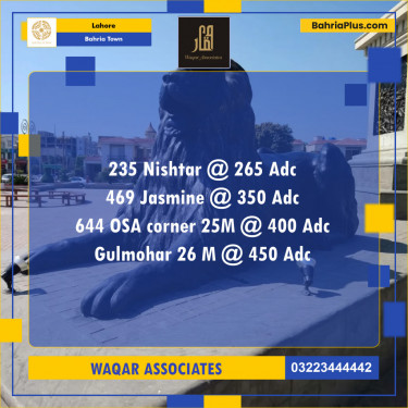 Residential Plot for Sale in Sector E - Nishtar Block -  Bahria Town, Lahore - (BP-121938)