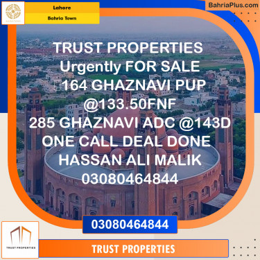 Residential Plot for Sale in Sector F - Ghaznavi Block -  Bahria Town, Lahore - (BP-122013)