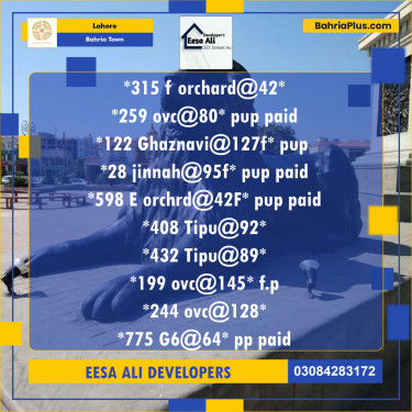 Residential Plot for Sale in Overseas C -  Bahria Town, Lahore - (BP-122026)